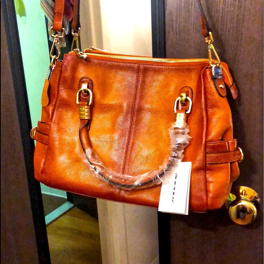 AINIMOER Leather🔥 Top-handle Crossbody Handbag🔥